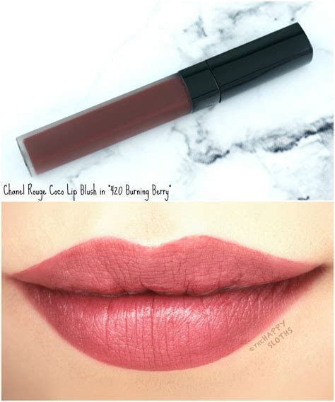 chanel burning berry swatch